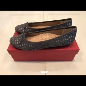 VANEli Dark Grey/Pewter “Silva” Suede Flat, 8.5